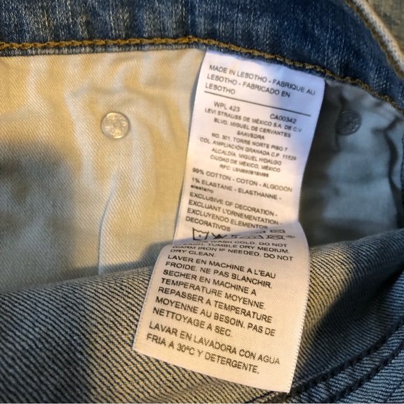 Levi Strauss Straight Jeans Adult Mens Sz 50 X 30 Blue Denim Signature Gold Flex - Picture 4 of 7